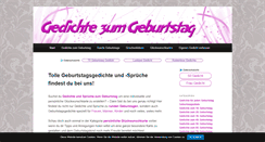 Desktop Screenshot of gedichte-zum-geburtstag.net
