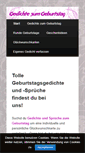 Mobile Screenshot of gedichte-zum-geburtstag.net