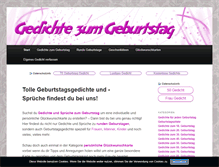 Tablet Screenshot of gedichte-zum-geburtstag.net